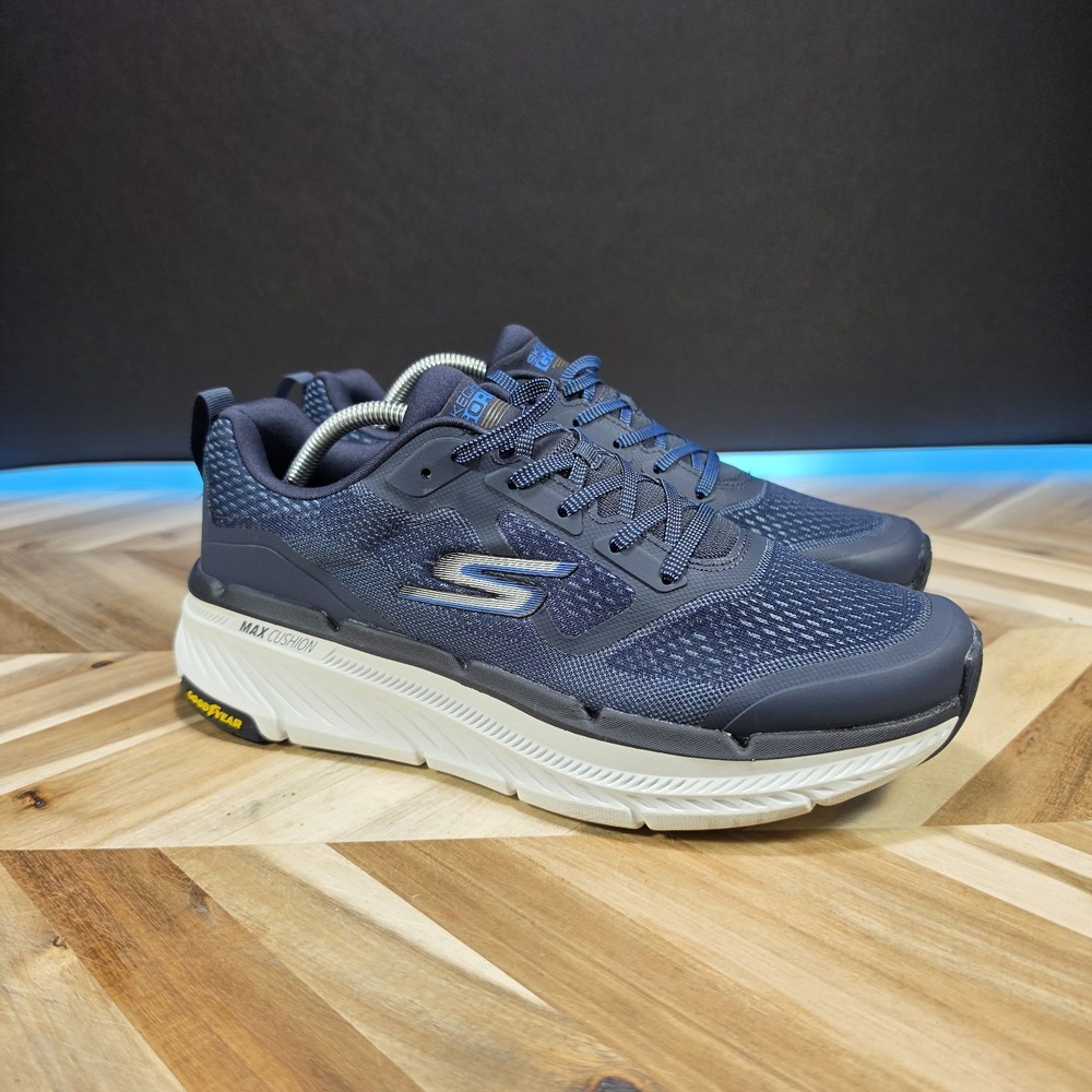 Skechers Max Cushioning Delta Men 11 220340 Navy Blue Goodyear Running Shoes